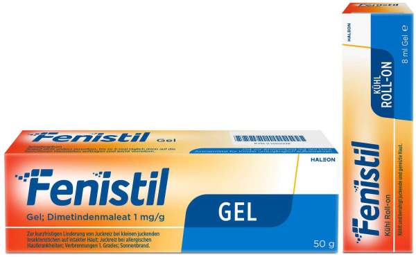 Sparset Allergie Fenistil Gel 50 g &amp; Fenistil Kühl Roll-on 8 ml