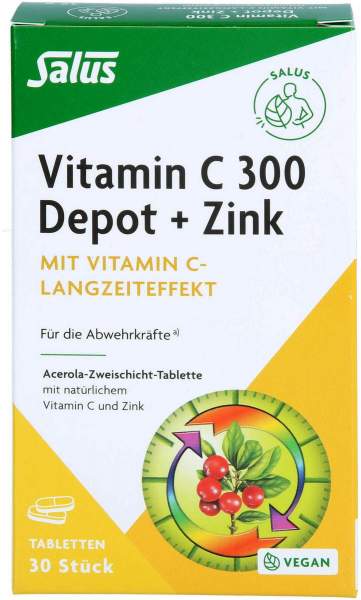 Vitamin C 300 Depot+Zink Salus Tabletten 30 Stück