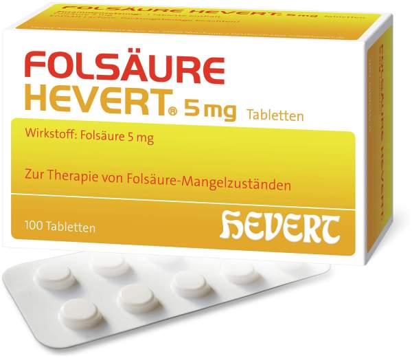 Folsäure Hevert 5 mg Tabletten 100 Stück