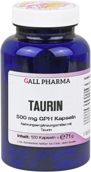 Taurin 500 mg Gph Kapseln 120 Stk