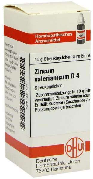 DHU Zincum Valerianicum D4 10 g Globuli