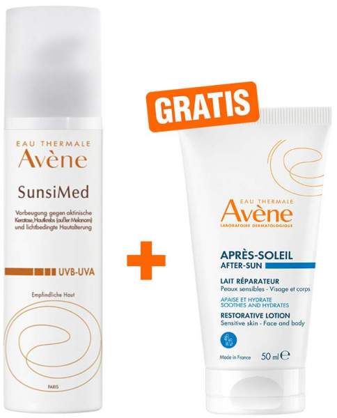 Avene SunsiMed Emulsion 80ml + gratis Repair Lotion 50 ml