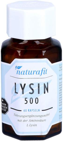 Naturafit Lysin 500 Kapseln 60 Stk