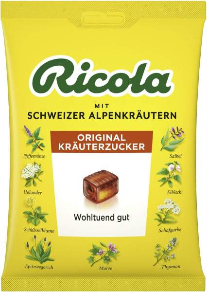 Ricola Mit Zucker Kräuter Bonbons 75 G