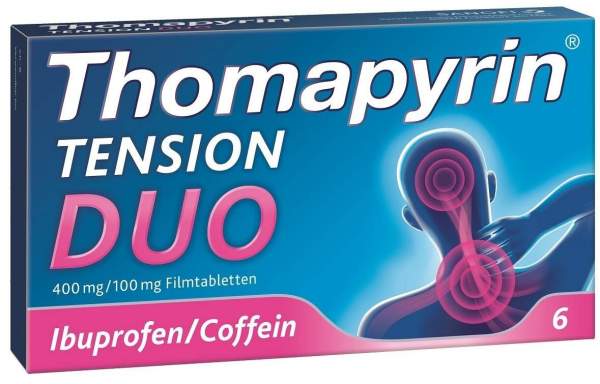 Thomapyrin Tension Duo 400 mg Ibuprofen und 100 mg Coffein 6 Tabletten