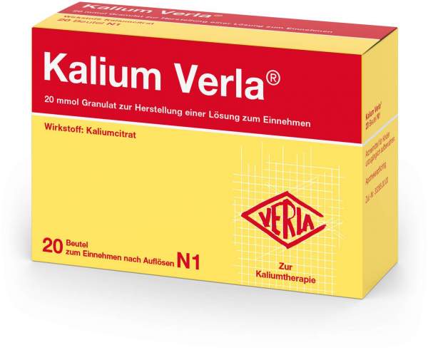 Kalium Verla Granulat 20 Beutel