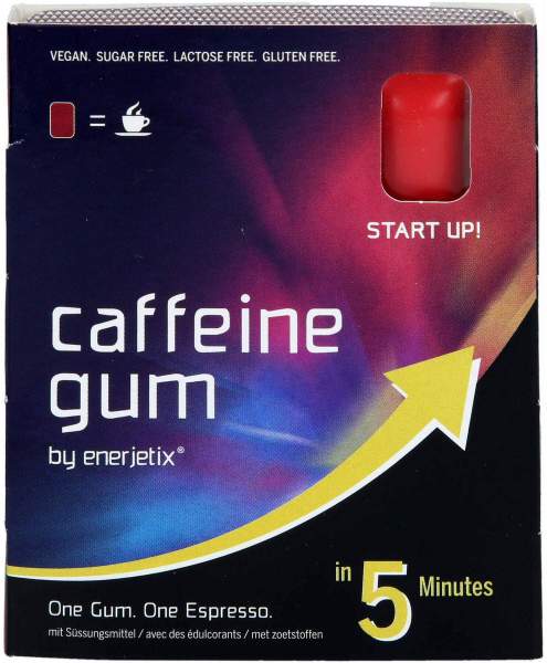 Coffein Gum Red Energy Kaugummi By Enerjetix 9 Stück