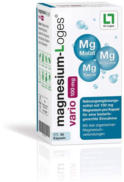 Magnesium-Loges Vario 100 mg 60 Kapseln