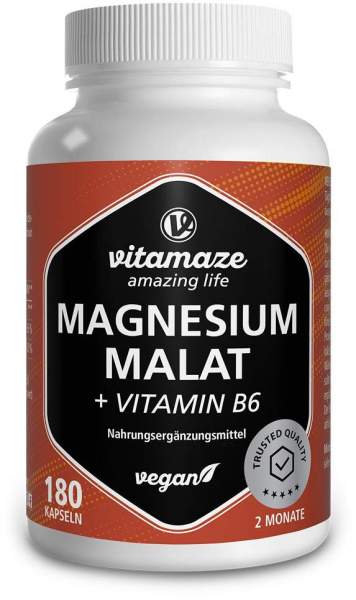 Magnesium Malat 1800 mg + Vitamin B6 180 Kapseln
