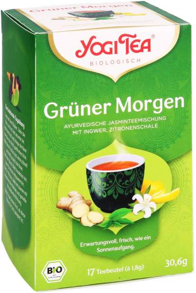 Yogi Tea Grüner Morgen Bio Filterbeutel 17 Stk