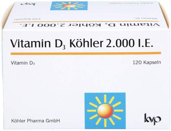 Vitamin D3 Köhler 2000 I.E 120 Kapseln
