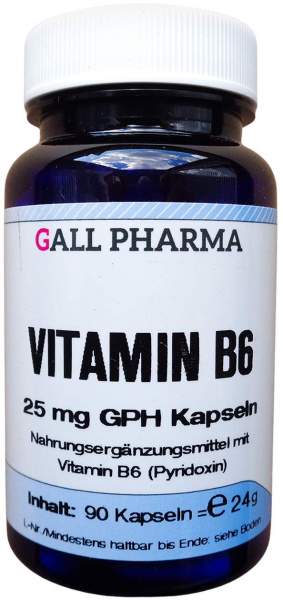 Vitamin B6 25 mg Gph Kapseln 90 Stück