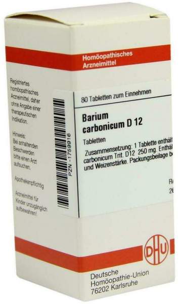 Dhu Barium Carbonicum D12 80 Tabletten