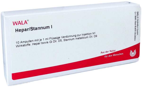 Wala Hepar Stannum I Ampullen 10 X 1 ml