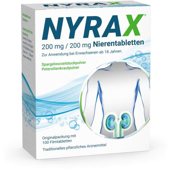 Nyrax 200 mg - 200 mg Nierentabletten 100 Filmtabletten