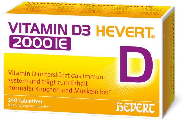 Vitamin D3 Hevert 2000 I.E. 240 Tabletten