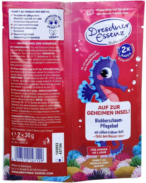 Dresdner Essenz Blubberschaum-Pflegebad Seepferdchen 2 x 30 g