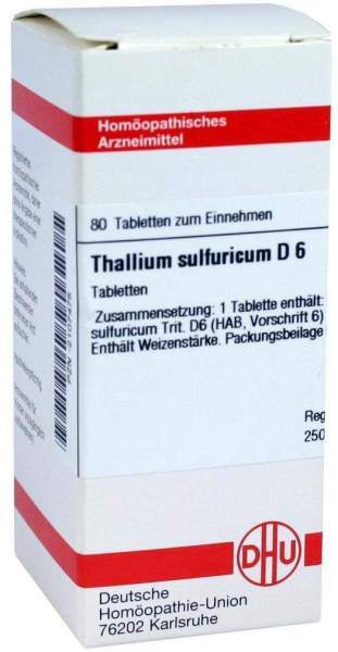Dhu Thallium Sulfuricum D6 80 Tabletten