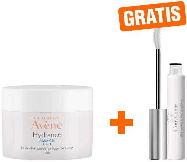 Avene Hydrance Aqua-Gel 50 ml + gratis Couvrance Mascara schwarz 3 ml