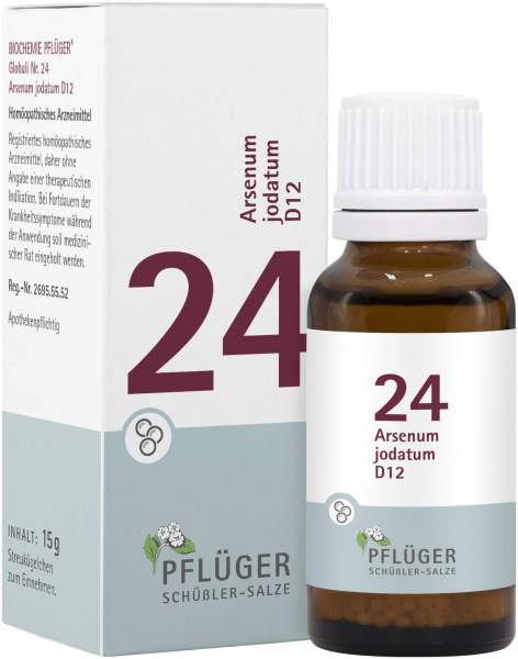 Biochemie Pflüger Nr. 24 Arsenum Jodatum D12 15 G Globuli