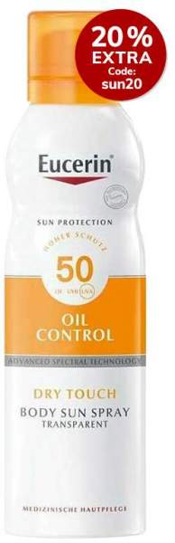 Eucerin Sun Oil Control Dry Touch LSF 50 200 ml Spray
