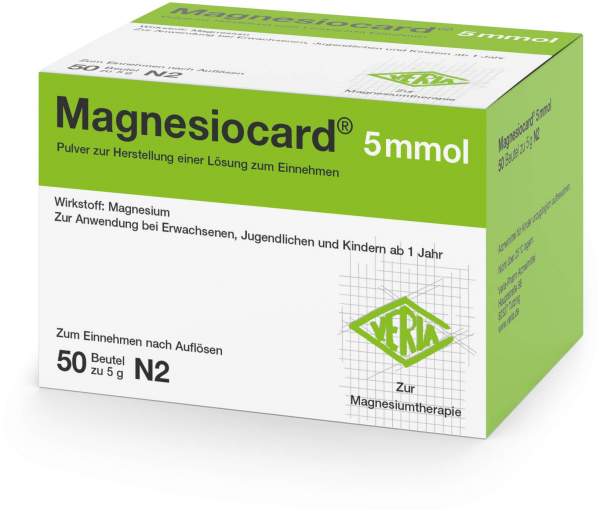 Magnesiocard 5 Mmol Pulver 50 Beutel