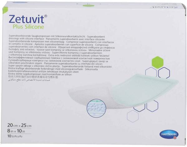 Zetuvit Plus Silicone Steril 20 X 25 cm 10 Stück