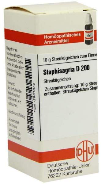 Staphisagria D 200 Globuli
