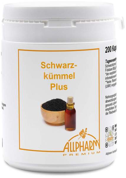 Schwarzkümmelöl Plus 5 Kapseln 200 Kapseln