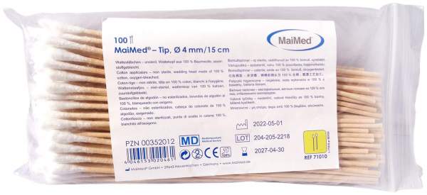 Maimed Wattestäbchen Kleiner Kopf Unsteril