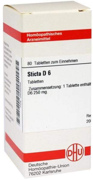 Sticta D6 80 Tabletten
