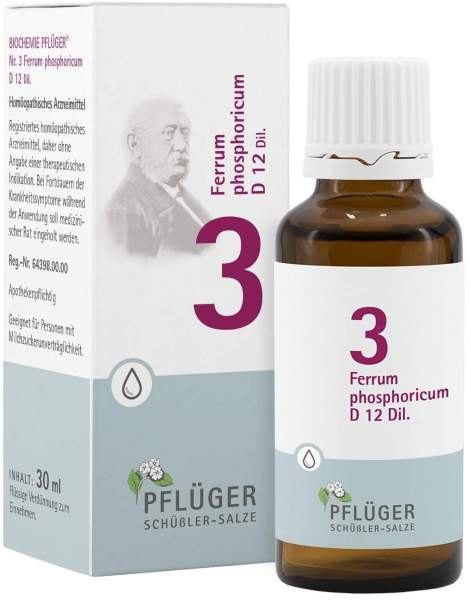 Biochemie Pflüger 3 Ferrum Phosphoricum D12 30 ml Tropfen