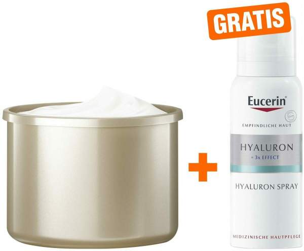 Eucerin Anti-Age Hyaluron-Filler + Elasticity Nacht Refill 50 ml + gratis Eucerin Anti Age Hyaluron Spray 50 ml