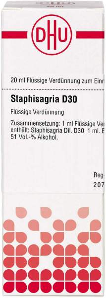 Staphisagria D 30 Dilution