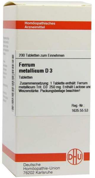 Ferrum Metallicum D 3 200 Tabletten