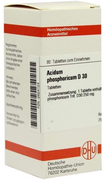 Acidum Phosphoricum D 30 Tabletten