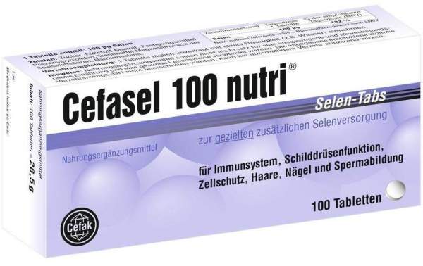 Cefasel 100 Nutri Selen Tabs 100 Tabletten