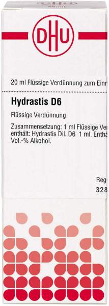 Dhu Hydrastis D6 Dilution 20 ml