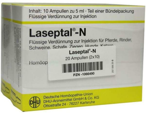 Dhu Laseptal-N Injektionslösung vet. 2 X 10 X 5 ml Ampullen