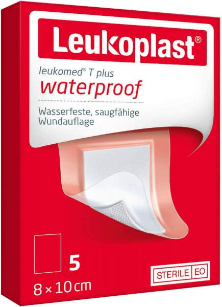 Leukoplast Leukomed T Plus Steril 8 X 10 cm 5 Stück