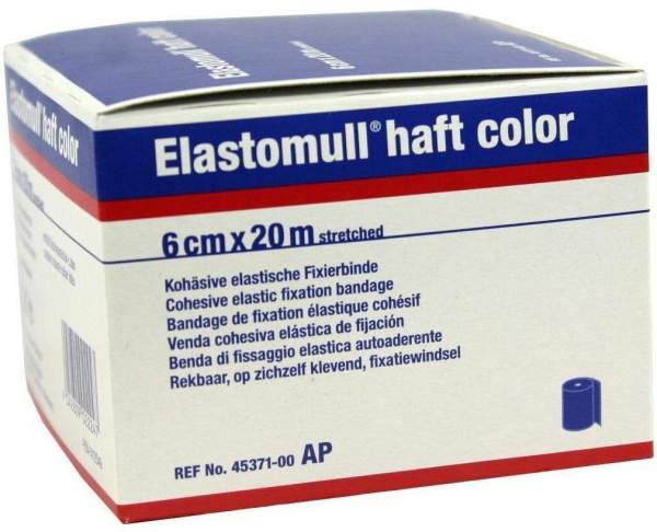 Elastomull Haft Color 20mx6cm Blau Fixierbinde