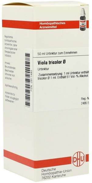 Viola Tricolor Urtinktur Dhu 50 ml Dilution
