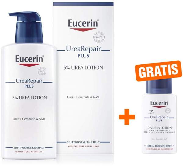 Eucerin UreaRepair Plus Lotion 5% 400 ml + gratis UreaRepair PLUS Lotion 10% 100 ml