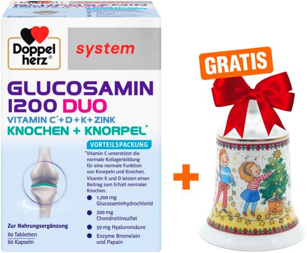 Doppelherz Glucosamin 1200 Duo 120 Tabletten + gratis Hutschenreuther Weihnachtsglocke 1 Stück