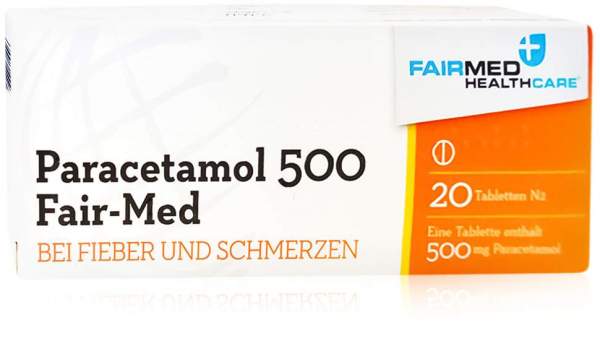 Paracetamol 500 Fair Med 20 Tabletten
