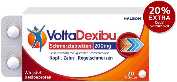 VoltaDexibu Schmerztabletten 200 mg 20 Filmtabletten