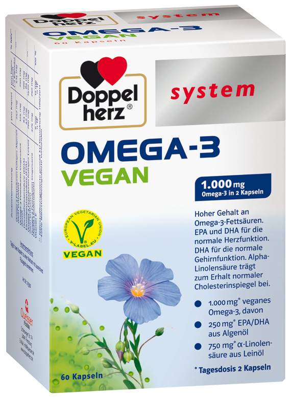 Doppelherz Omega3 vegan system 60 Kapseln kaufen Volksversand
