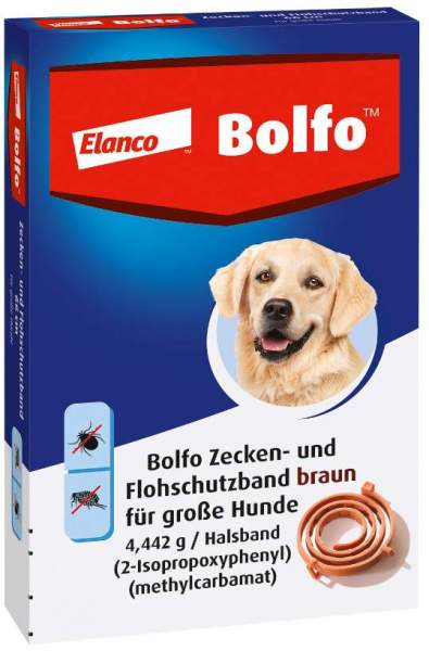 Bolfo Flohschutzband braun für große Hunde 1 Halsband