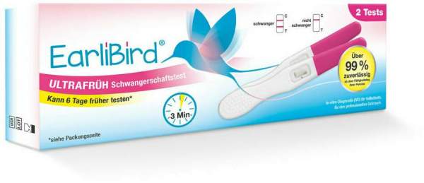 EarliBird Ultrafrüh Schwangerschaftstest 2 Stück