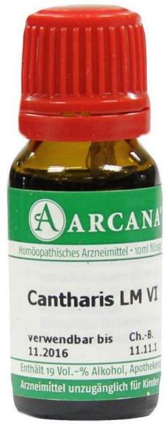 Cantharis Arcana Lm 6 10 ml Dilution